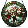 Adorno Colgante Navideño de Vidrio de una Sola Pieza Transfronterizo, Decoración de Ventana para las Cuatro Estaciones, Atrapasol para Jardín
