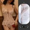 Lingerie Sexy, Pijamas Sexy, Renda Sexy Transparente, Suspensórios de Tentação Voluptuosa, Minissaia, Peça Única para Mulheres