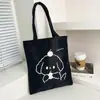 Bolsa de Lona Grande Capacidade Estilo Novo 2026 para Mulheres, Bolsa Tote Fresca, Bolsa de Ombro Fofa de Desenho Animado para Estudantes