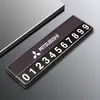 Adecuado para Mitsubishi Outlander Pajero Placa de Matrícula Placa de Estacionamiento Número de Teléfono del Coche Placa de Matrícula Móvil Decoración Interior