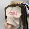 Capa base cálida de forro polar para niños medianos y grandes 2026 Otoño/Invierno Nueva camiseta de manga larga raglán para niñas, top interior hipoalergénico