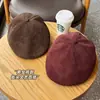 Chapéus Retrô de Camurça para Outono e Inverno para Homens e Mulheres, Chapéus de Pintor Cor Pura Estilo Britânico, Chapéus de Jovem Jornaleiro Estilo de Rua Japonês