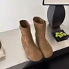 Botas cortas retro Birkenstock, botas cortas planas cómodas, botines estilo Dr. Martens de punta redonda, nuevas botas casual versátiles para mujer otoño e invierno 2026