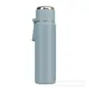 Botella de Agua Aislada para Hombres y Mujeres Estudiantes, Elegante y Conveniente, Logo Personalizable, Taza de Acero Inoxidable 316 para Preparar Té en la Oficina