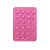 Funda de teléfono de silicona negra minimalista antideslizante con ventosa, soporte de teléfono portátil y extraíble, diseño cuadrado portátil, 24 piezas