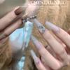 Rincones Premium K9 para Uñas, Diamantes de Circonita Transparente Brillantes, Estilo Azúcar Helado, Populares en Xiaohongshu, Rincones para Decoración de Uñas