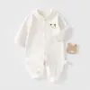 Mamelucos Cómodos para Bebés Niños y Niñas Niños Pequeños Mono de Primavera y Otoño para Bebé Body de Manga Larga Sin Etiquetas de Algodón Puro