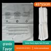 Saco de embalagem PE atacado armazenamento de roupas saco com zíper 16 Saco plástico fosco de seda mensagem de aviso saco ziplock 45 * 55cm