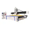 Herramienta de cambio de herramienta en línea recta más eje giratorio panel automático muebles tres o cuatro procesos máquina de corte para carpintería