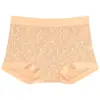 Bragas de Malla Sexy con Encaje, Transpirables, Estilo Nacional Chino, Bordes Lisos, Ajustadas a la Cadera, Cintura Media-Alta para Mujer
