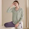 Top Deportivo de Secado Rápido para Mujer con Capucha Holgada Chaqueta de Yoga Blusa de Gimnasio Casual Manga Larga para Correr Entrenamiento