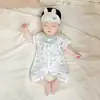 [Liquidación] Pelele de Verano Hanfu para Bebé, Algodón Puro Grado A, Estilo Chino, Mono Unisex de Manga Corta para Bebé para Verano