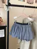 Saia evasê nova de verão 2025, saia tutu, saia curta, elegante, cintura alta, saia solta tipo botão de flor, saia versátil para mulheres