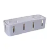 Caja de Almacenamiento de Enchufes de Escritorio, Tablero de Inserción de Cables, Caja de Colección Fija, Toma de Corriente, Caja de Almacenamiento y Organización de Cables de Datos