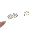 Pendientes de Perlas de Agua Dulce Naturales Estilo Francés para Mujer, Agujas de Plata S925, Lujo Accesible, Gama Alta, Retro, Nicho, Pendientes Florales Únicos