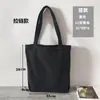 Bolso de lona pintado a mano para niños, copia de graffiti, bolso de hombro, simple, casual, moda, bolsa de compras tote en stock