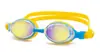 Gafas de Natación Planas de Silicona de una Sola Pieza, Color Macarrón, Cómodas, Colorido, Chapado, Nuevo Estilo, para Niños, Impermeables de Alta Definición