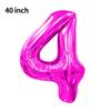 Novo Balão Digital Grande de 40 polegadas Versão Americana 0-9 Imitação de Alumínio Americano Balão para Arranjo de Festa de Aniversário Festa de Balões