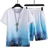 Conjunto de Ropa Deportiva de Verano para Hombre 2026: Camiseta de Manga Corta, Jersey de Baloncesto, Pantalones Cortos Casuales, Conjunto de Dos Piezas, Tendencia Estilo Coreano