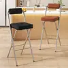 Taburete de Bar Plegable con Respaldo para Adultos Taburete Alto para Estar Sentado Mucho Tiempo Taburete Alto para Encimera de Cocina Taburete de Bar para Cajero
