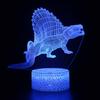 Lámpara de noche 3D colorida con diseño de dinosaurio transfronterizo, serie 2, con control remoto táctil, regalo creativo, lámpara de mesa, lámpara de regalo