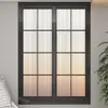 Janelas pequenas feitas sob medida para casas de autoconstrução, de correr internas, de abrir francesas retrô, decoração de janela falsa minimalista, creme