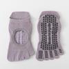 Calcetines de yoga fitness antideslizantes de cinco dedos calcetines deportivos de primavera y verano calcetines de punta para mujer calcetines profesionales de pilates para suelo de interior