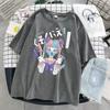 Camiseta de Verano Estilo Coreano Dulce y Cool Ropa de Mujer Verano 2025 Estudiante Suelta Pareja Bf Estilo Harajuku Camiseta Chica Oscura