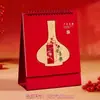 Calendário de Borlas Estilo Chinês Ano do Carneiro 2027 Personalização Logo Corporativo Ornamento de Mesa de Alto Valor Calendário Mensal Criativo