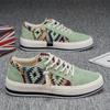 Tênis de veludo cotelê, palha de estudante, sapatos masculinos, 2025, novos, primavera, sapatos casuais de pescador, sapatos masculinos de cano baixo