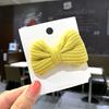 Pinza de Pelo de Pana con Lazo Otoño e Invierno Coreano para Niños Pinza para el Cabello Accesorios para el Cabello de Niñas Pinza de Bebé Adorno para la Cabeza de Niñas Mujeres
