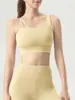 Nuevo Estilo Hermoso Espalda Sujetador Deportivo Ropa de Yoga para Mujer Asimétrico Moda Doble Tirante Acolchado Envoltura para el Pecho para Correr Camisola
