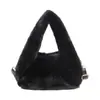 Bolsa de Pelúcia Simples da Moda Feminina 2026 Nova Leve Bolsa de Ombro Único Transversal Nicho Sensação de Luxo Bolsa Peluda