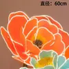 Flores Artificiais Grandes Emissoras de Luz LED para Exibição em Shopping, Flores Decorativas Grandes para Montagem de Cenário de Casamento, Flores Artificiais de Peônia