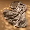 Bufanda Chal 100% Cachemir Puro Unisex con Bordes Anchos Versátil Moda Calentador de Cuello Invierno Otoño Estilo Nuevo