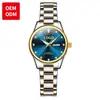 Fabricante de Relojes Transfronterizos de Comercio Exterior Reloj de Cuarzo Personalizado OEM Reloj Sencillo para Mujer Reloj de Pulsera con Doble Esfera Reloj para Dama