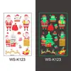 Nuevas Pegatinas de Tatuaje Luminosas de Regalo de Navidad para Niños Dibujos Animados Copo de Nieve Tatuaje Facial Impermeables y Resistentes al Sudor Pegatinas Luminosas