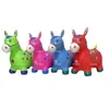 Ventas Directas de Fábrica Caballo de Salto Engrosado Juguete de Jardín de Infancia Caballo de Cuero Unicornio Dibujos Animados Parpadeante Sonido Música Exhibición de Puesto