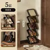 Sapateira multicamadas, simples e economizadora de espaço para apartamentos alugados, organizador de sapatos atrás da porta, prateleira de armazenamento para dormitórios, sapateira inclinada de luxo leve
