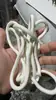 Cinto com Rosca Adaptado para Sapatos, Roupas, Cinto de Calça, Corda para Presente, Corda Grossa Fashion, Cadarços Brancos