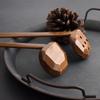 Estilo japonês Log Ajisen Ramen Sopa Colher Colher de pau Colher de pau de cabo longo Colher de Pesca Colher de panela quente Colher Colander Set Tableware