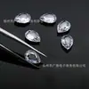 Fábrica de Wuzhou Hecho a Medida Forma de Pera Forma de Huevo Zircón de Doble Corte Redondo Forma Especial Zircón de Doble Corte Fabricante Hecho a Medida