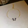 Pulseira de Flor Contraste de Cor Gota de Óleo Diamante Vintage Antigo Luxo Leve Nicho Pulseira Retrô Pulseira High-end para Mulheres