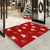 Felpudos navideños estilo americano para centros comerciales y tiendas, felpudos decorativos festivos con estampados de dibujos animados navideños, felpudos de entrada antideslizantes