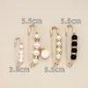Pantalones Falda Fijos de Cintura Ceñida con Broche de Perla Artefacto de Cintura Ceñida Ropa Cuello Capa Broche Ligero Anti-deslizamiento Joyería