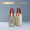 Bolsa Isolante Descartável Não Tecido para Levar Chá com Leite Café Bebida Sacola de Embalagem Bolsa Isolante Impressão de Logotipo Pronta Entrega Atacado