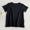 Bonito Color, Color Puro Simple, Camiseta Cómoda Delgada de un Hombro Manga Corta, Estilo Coreano Cuello Redondo Top Pequeño, Nuevo Transfronterizo