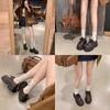 Gu Yun, Little Martin ~ Otoño 2024 Zapatos Derby de cuero pequeños con cordones y suela gruesa, informales, para mujer, Lefu
