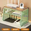 Estante de Almacenamiento para Router Doméstico Set-top Box Control Remoto Proyector Capas Zonas Organización Estante de Colocación Hueco Ventilación