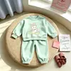 Lindo Conjunto para Niñas 2026 Nuevo Estilo Coreano Celebridad de Internet Infantil de Moda Casual Deportivo Sudadera y Pantalones Conjunto de Dos Piezas de Moda
